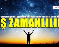 Eğer Dikkat Edersek Eş zamanlılık Hayatımıza Önemli Bir Anlam Katar