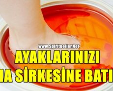 AYAKLARINIZI ELMA SİRKESİNE BATIRIN. SONUÇLAR SİZİ ŞAŞIRTACAK