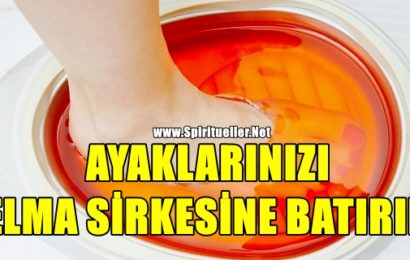 AYAKLARINIZI ELMA SİRKESİNE BATIRIN. SONUÇLAR SİZİ ŞAŞIRTACAK