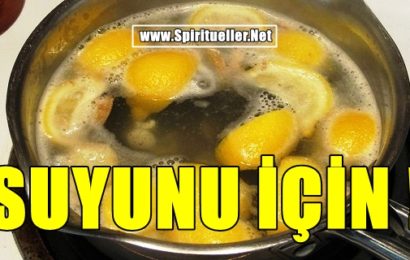 Limonları Kaynatın ve Uyanır Uyanmaz Suyunu İçin