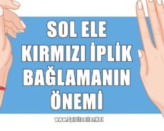 Sol Ele Kırmızı Bir İplik Bağlamanın Önemi