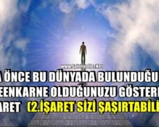DAHA ÖNCE BU DÜNYADA BULUNDUĞUNUZU VE REENKARNE OLDUĞUNUZU GÖSTEREN 5 İŞARET (2.İŞARET SİZİ ŞAŞIRTABİLİR)
