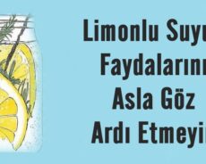 Limonlu Suyun Faydalarını Asla Göz Ardı Etmeyin
