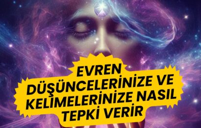 EVREN DÜŞÜNCELERİNİZE VE KELİMELERİNİZE NASIL TEPKİ VERİR